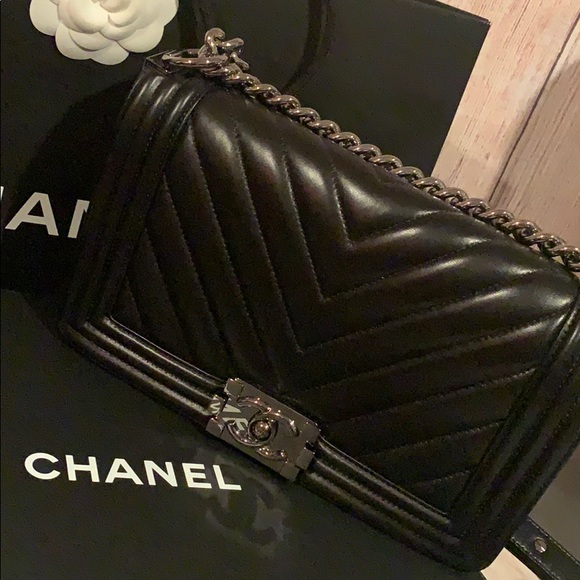 Chanel flapbag chevron black - Picture 2 of 7